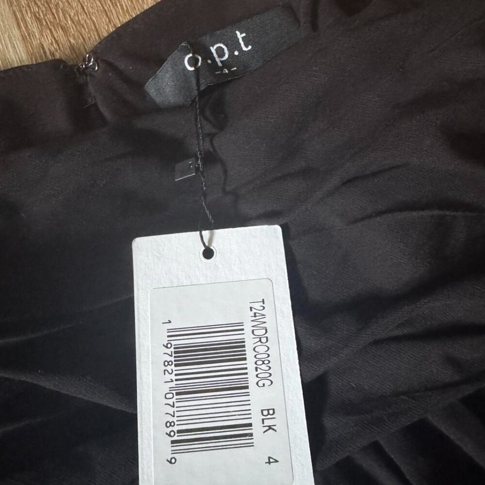 O.P.T NWT Black Mini Dress Size 4 - Picture 5 of 5